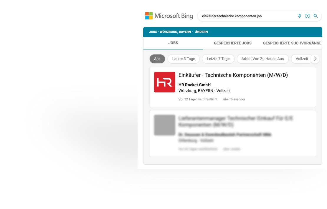 Bing Recruiting Darstellung