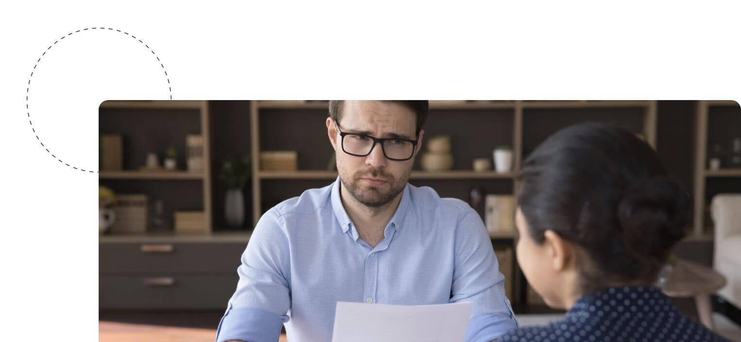 Mitarbeitergespräch als Beispiel-Maßnahme eines schlechten Bradford Faktors