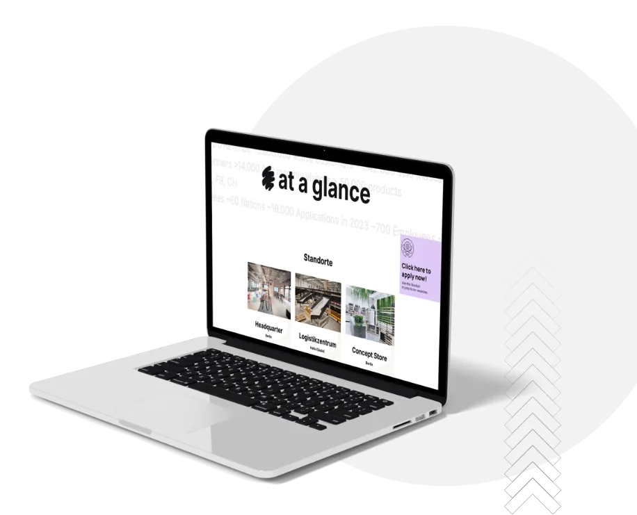 Flaconi Karriereseite - Designreferenz und Umsetzung