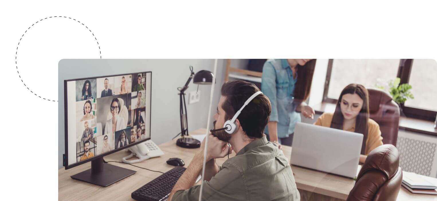 Hybrides Arbeitsmodell durch Arbeitsplatzgestaltung