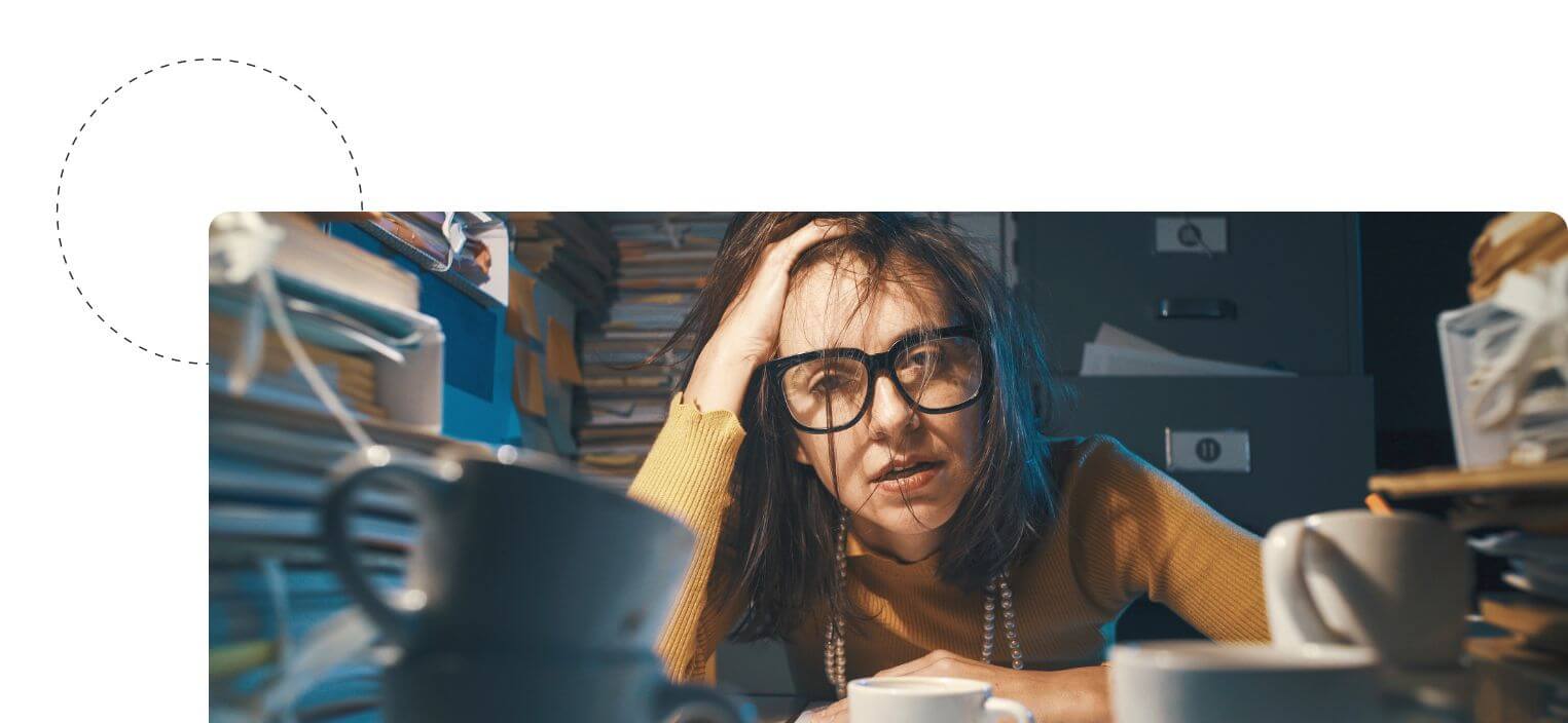Mitarbeiterin geht krank arbeiten