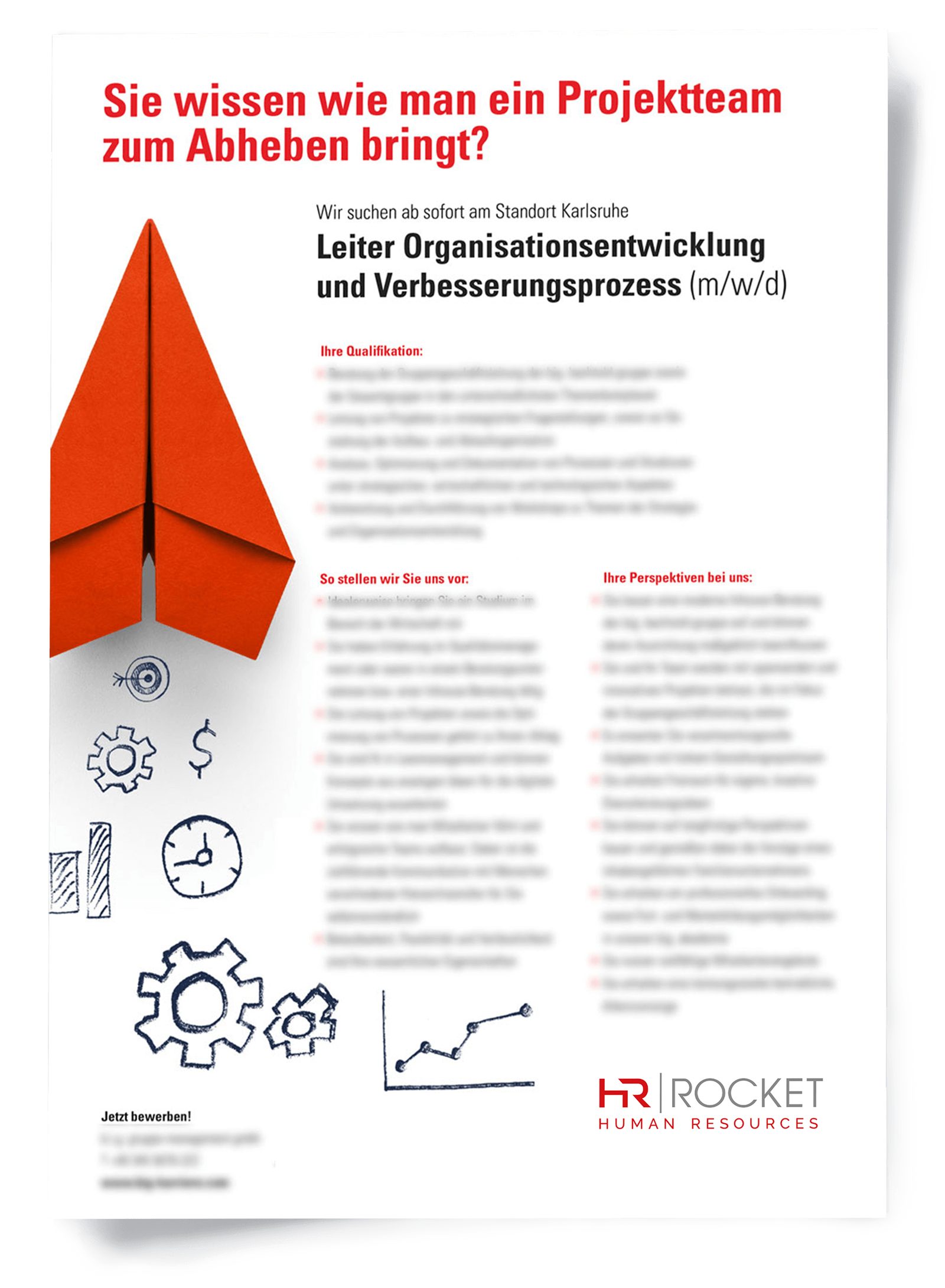 Kreative Stellenanzeige Beispiel Projektleiter