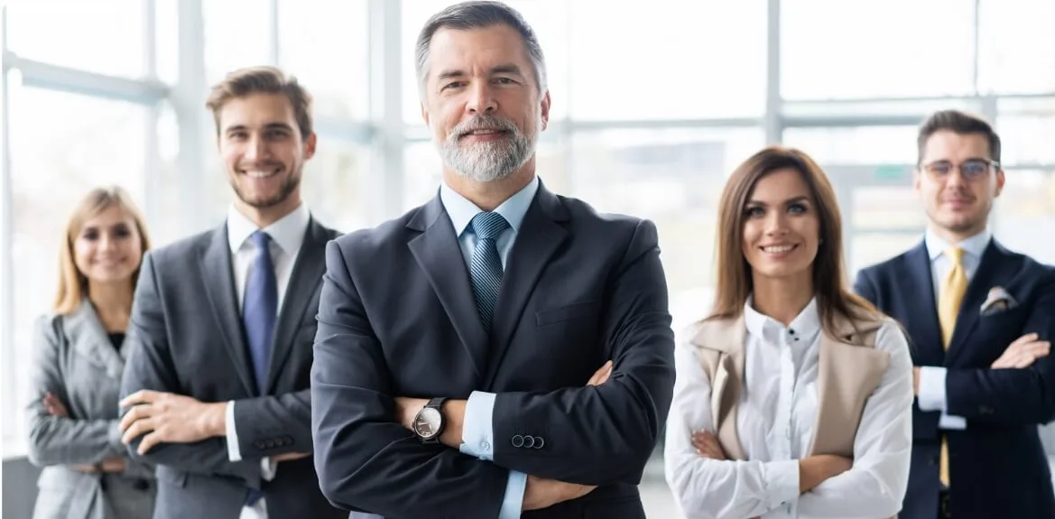 Senior Human Resource Manager und sein Team. 