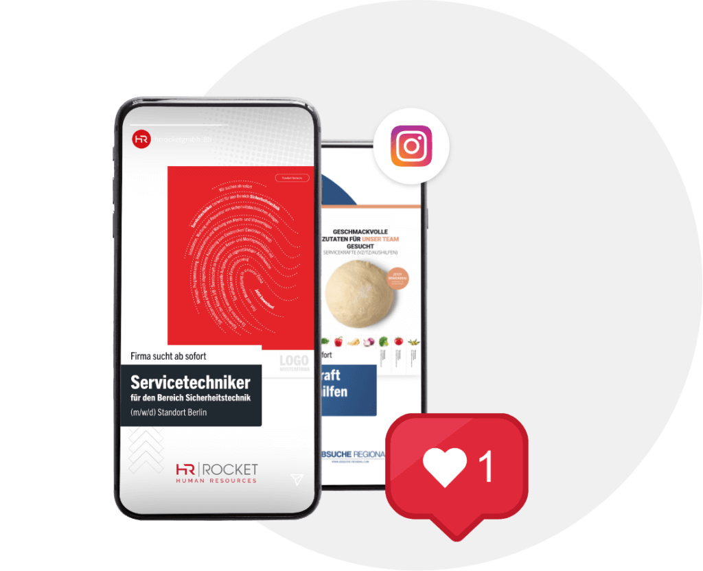 Beispiel Instagram Recruiting Stellenanzeige